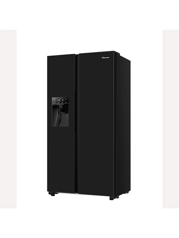 Fridgemaster MS91500IEB 90cm Wide Side by Side, Water and Ice, American Fridge Freezer - Black - Image 3